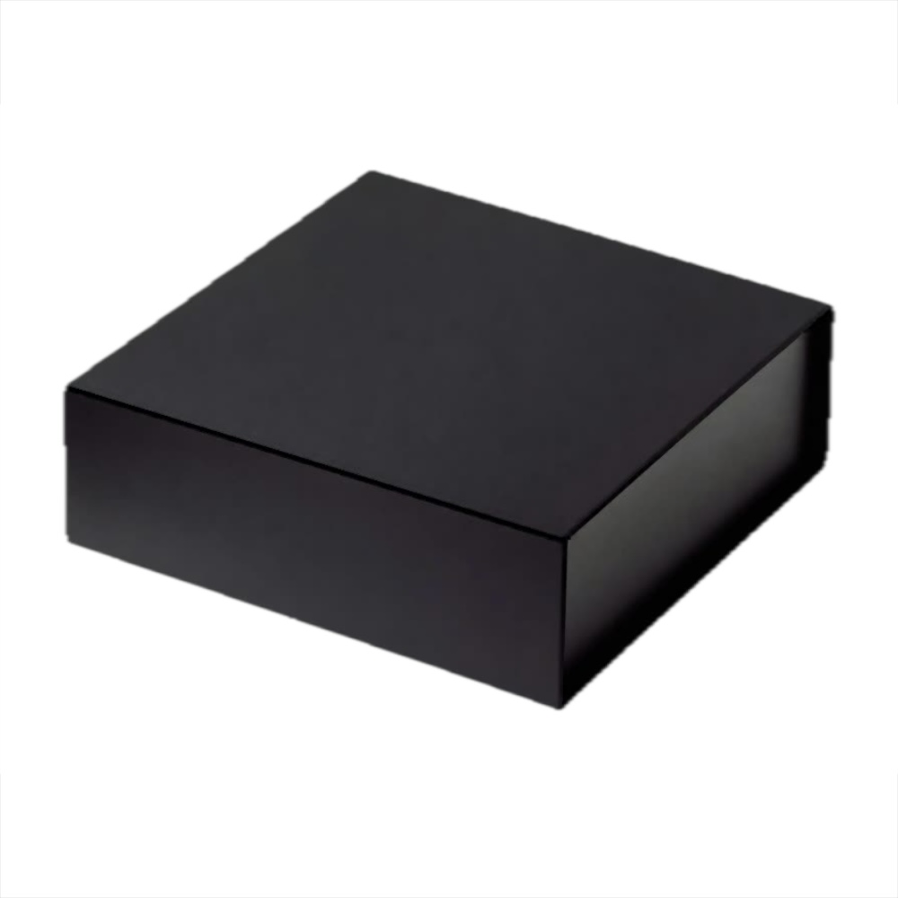 Hộp cứng gấp gọn Size L vuông màu Đen Huyền
