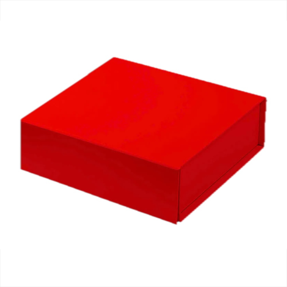 Hộp cứng gấp gọn Size L vuông màu Đỏ Đô